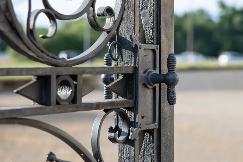 Torbeschlag mit Ornamenten